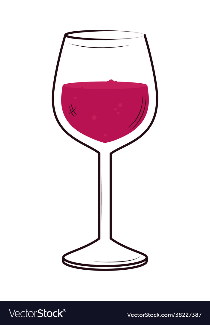 Red wine glass