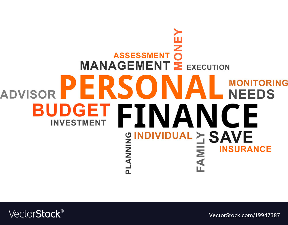 Word cloud - personal finance