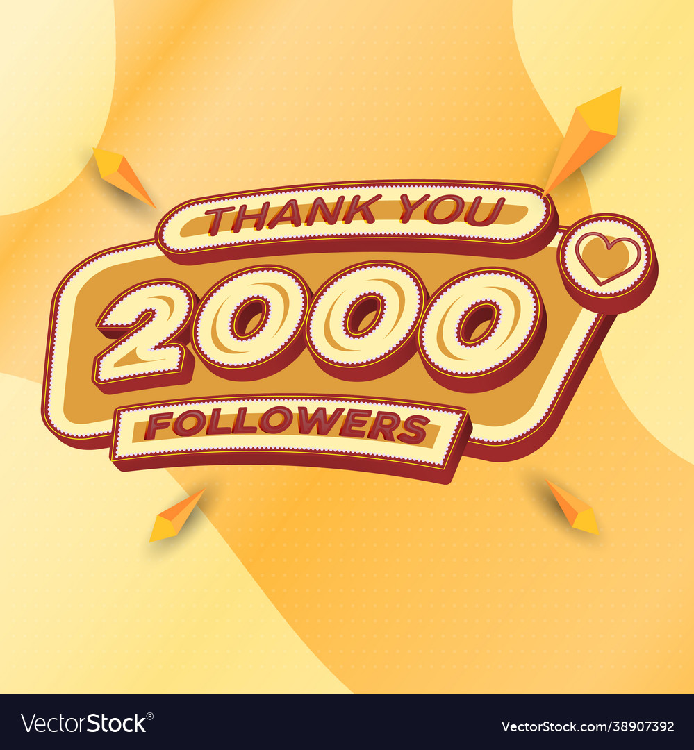 2000 followers square banner modern look