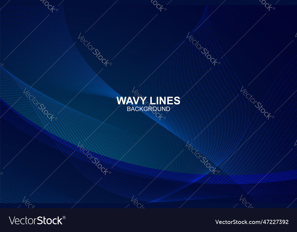 Abstract wavy lines background in design