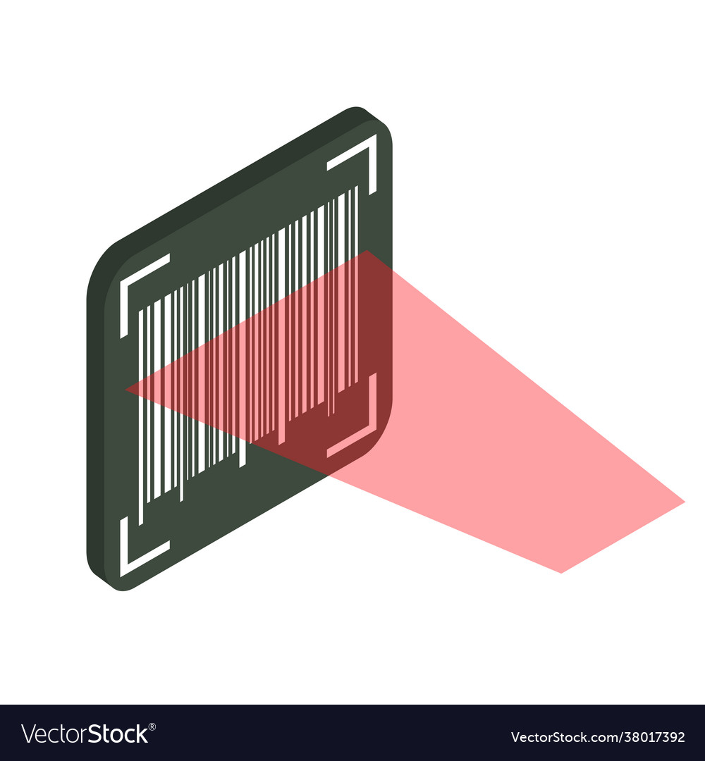 Bar code verification concept machine-readable vector image Bar code verification concept machine-readable