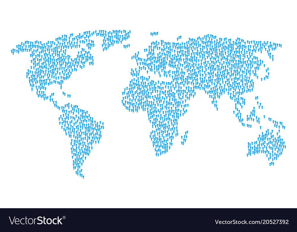 Global Arrow Map Pattern