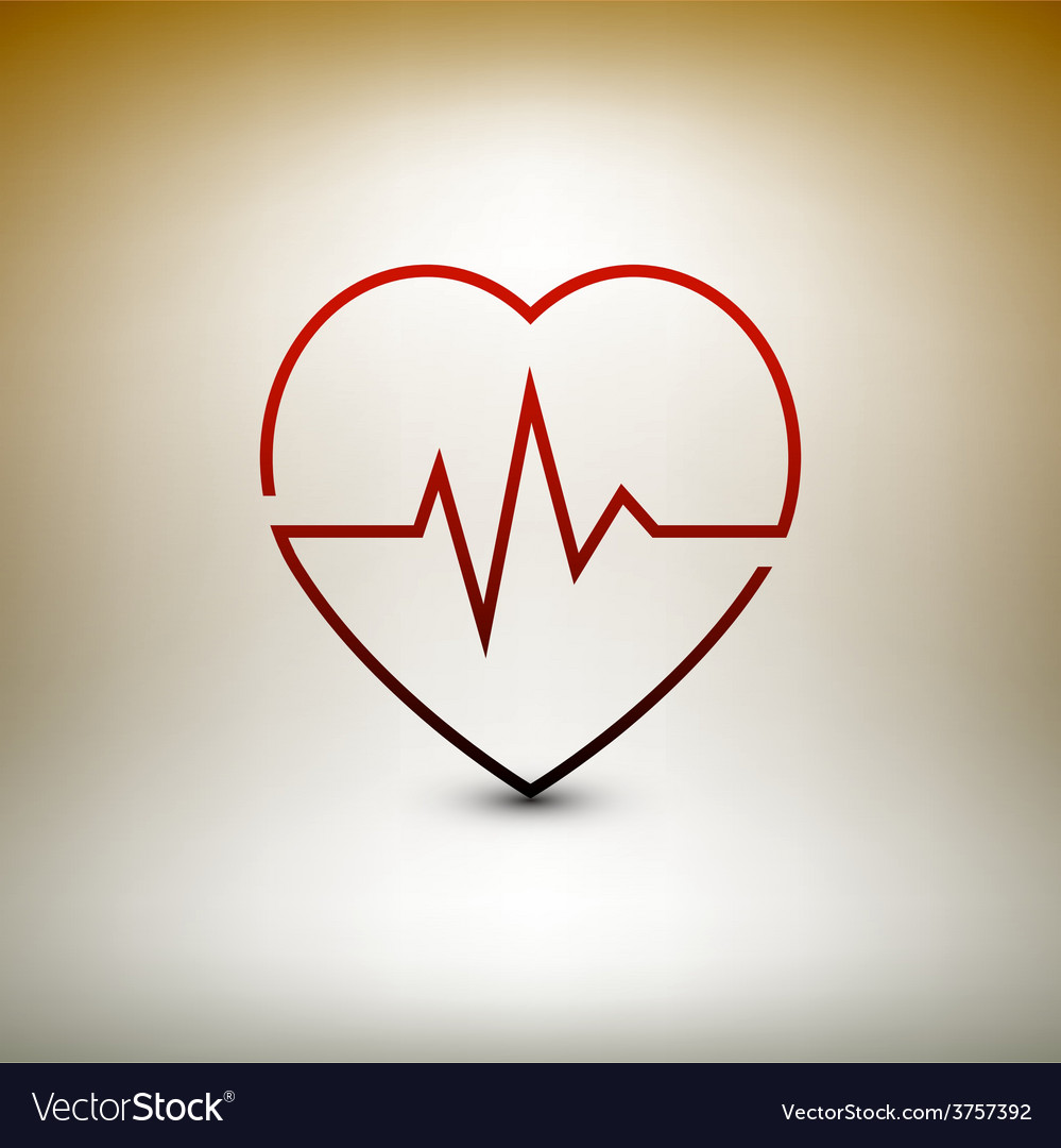 Heart beat icon healthcare and medical Royalty Free Vector