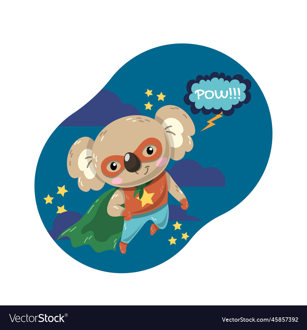 Koala superhero concept