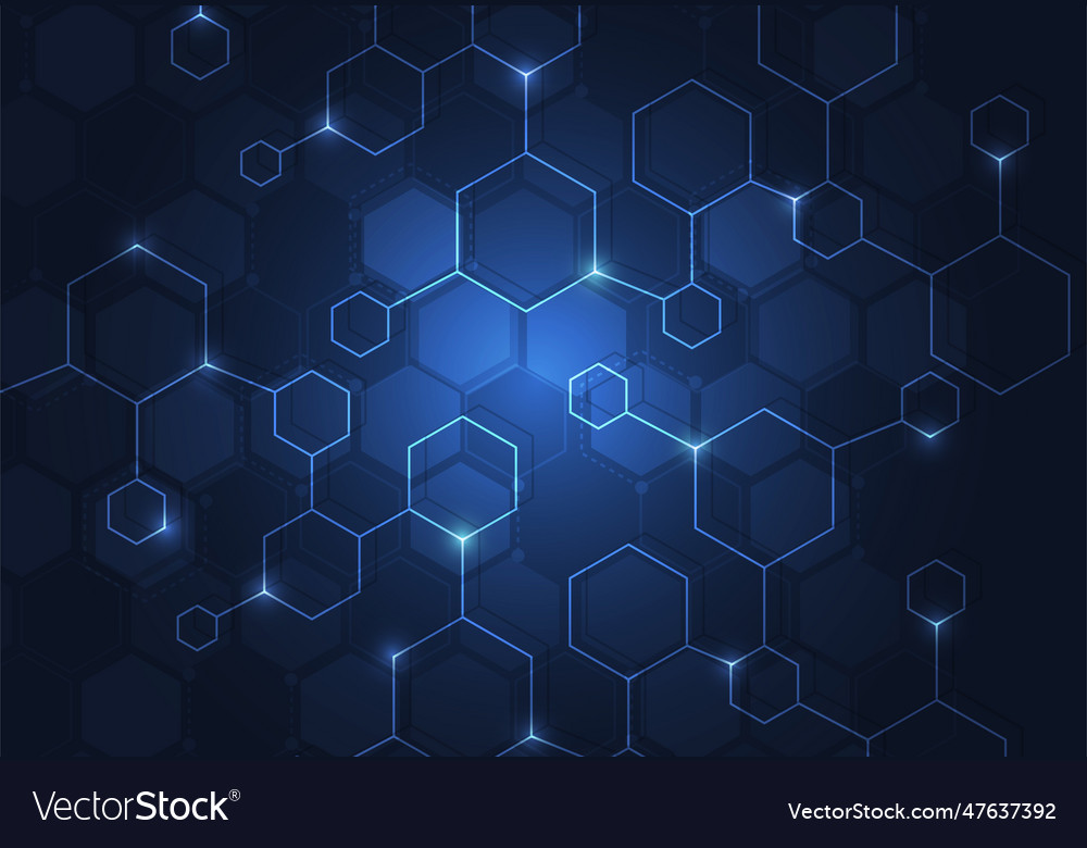 Molecule structure abstract tech background