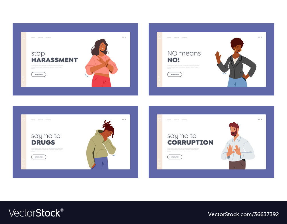 Multiracial characters showing refusal or stop