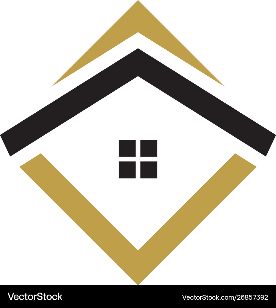 Real estate house graphic design template Vector Image