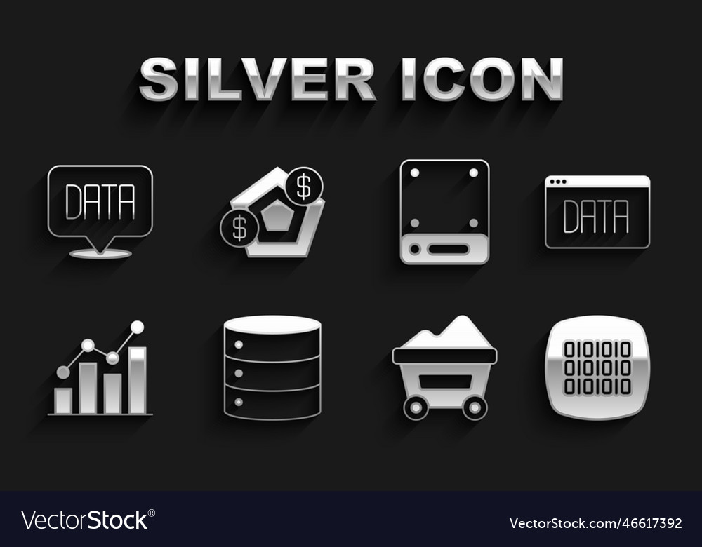 Serverdatenanalyse binäre Code-Kohle-Mine Vector Image Serverdatenanalyse binäre Code-Kohle-Mine