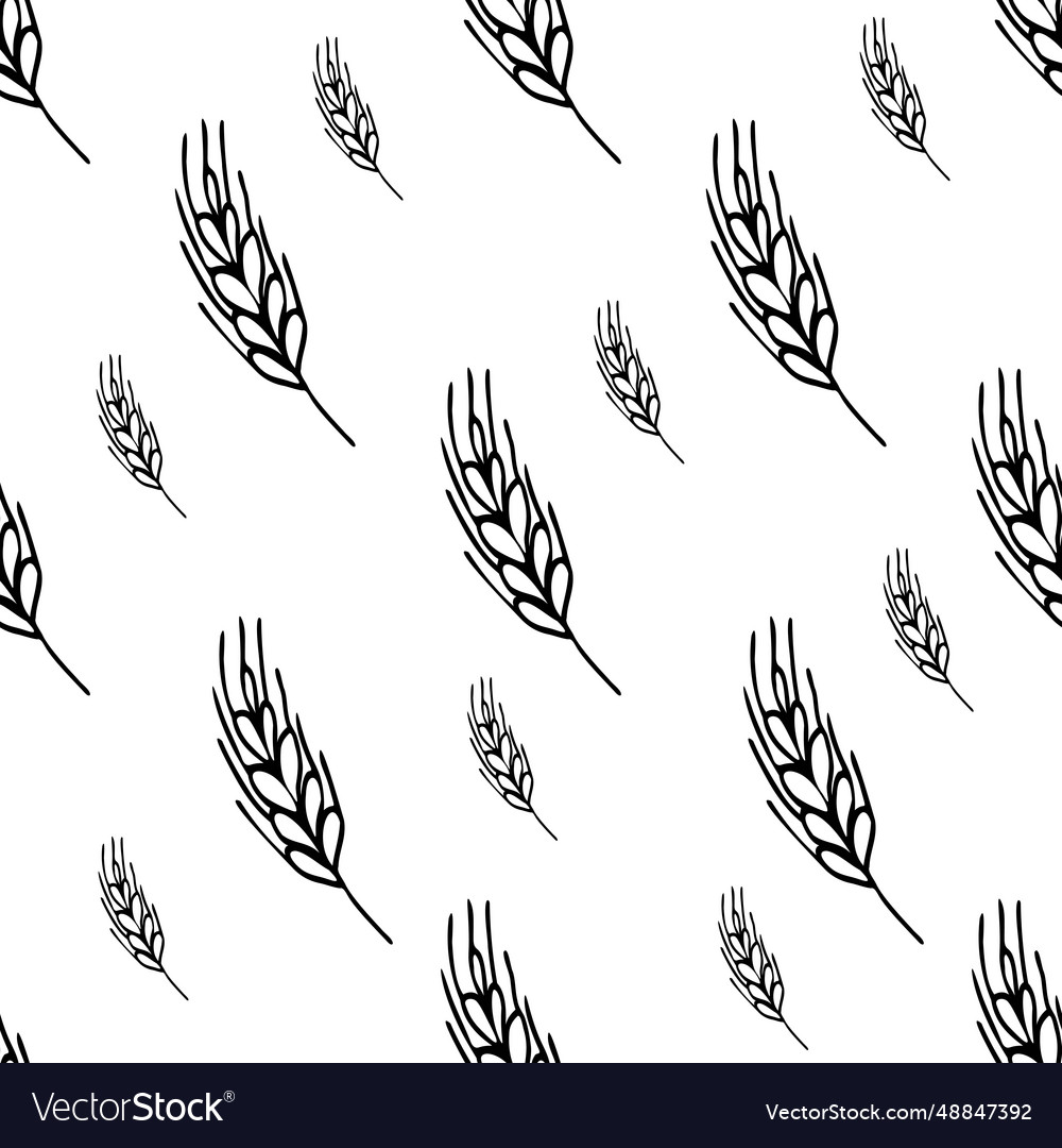 Simple texture with ears of wheat for wrapping