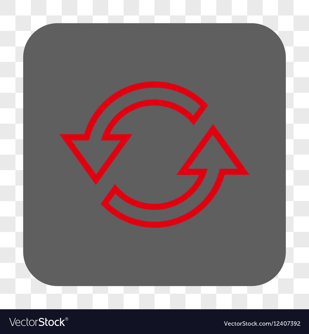Sync arrows rounded square button