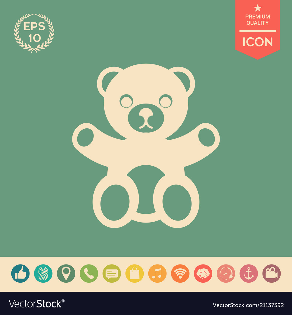 Teddy bear icon