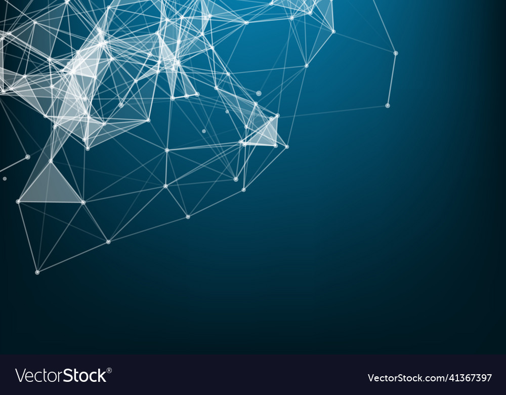 Abstract connection dots technology background
