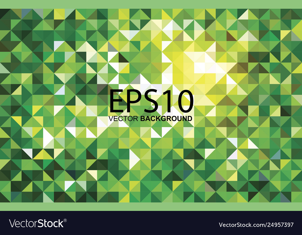 Abstract triangle green color pattern background