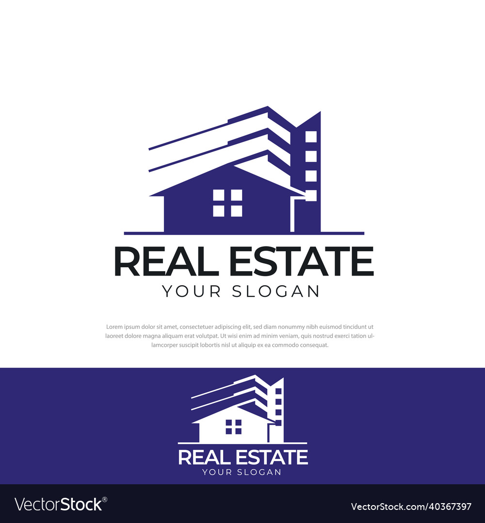 Architectural real estate building construction Vector Image