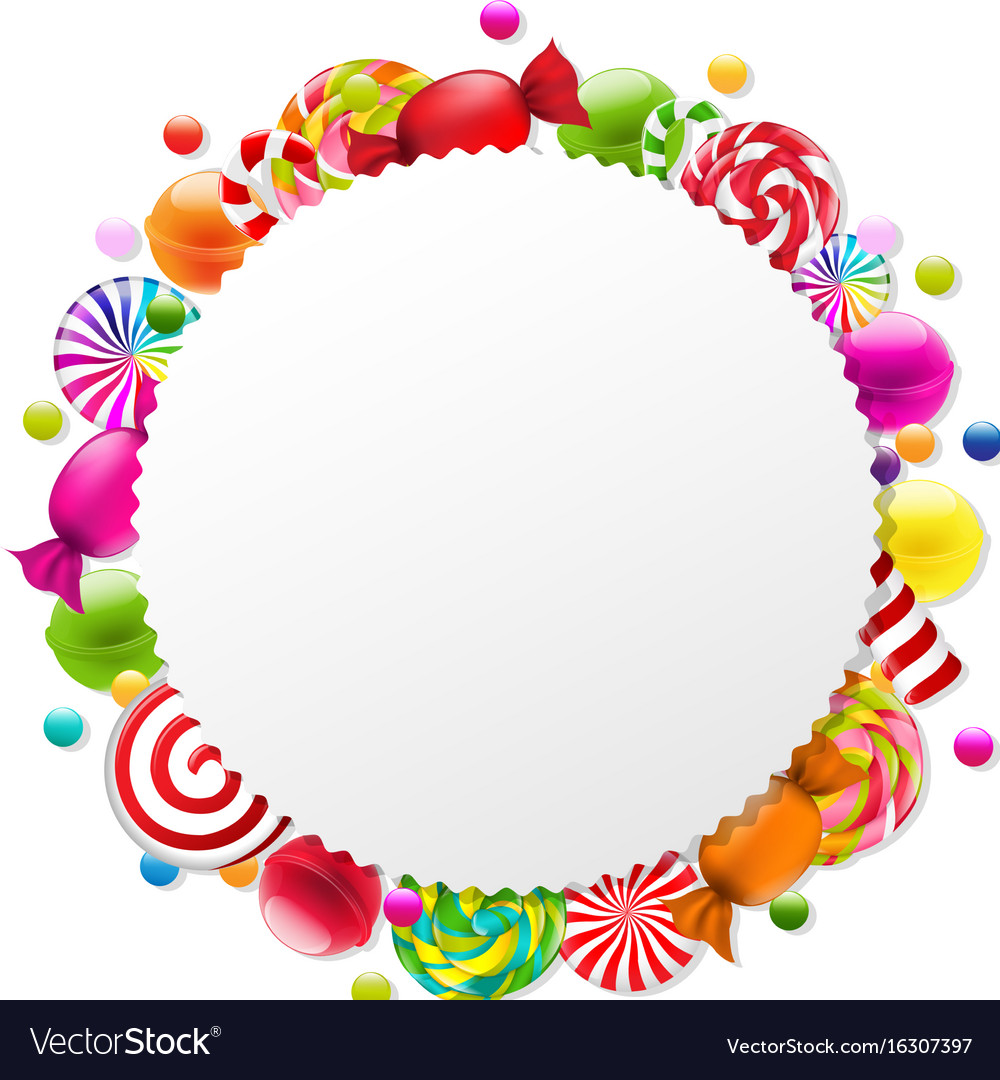 Candy poster Royalty Free Vector Image - VectorStock