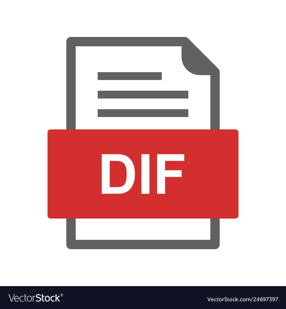 Dif file document icon