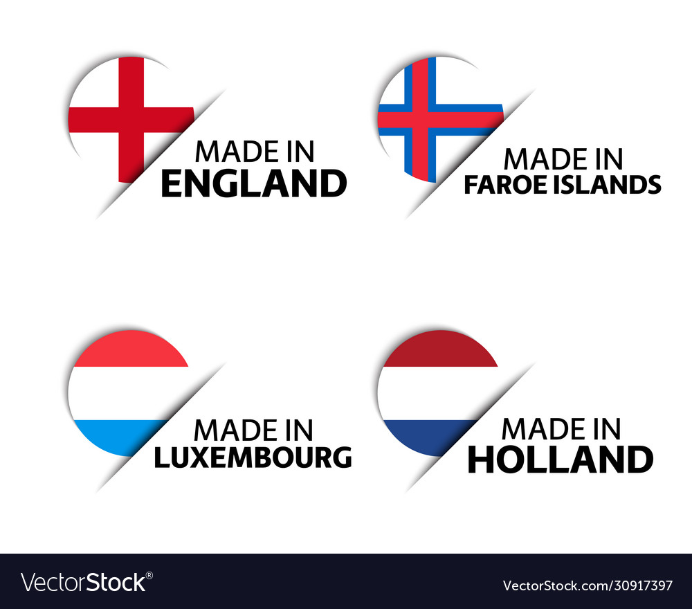 English faroe islands and luxembourgish stickers