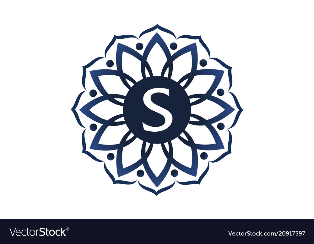 Flower elegance initial s