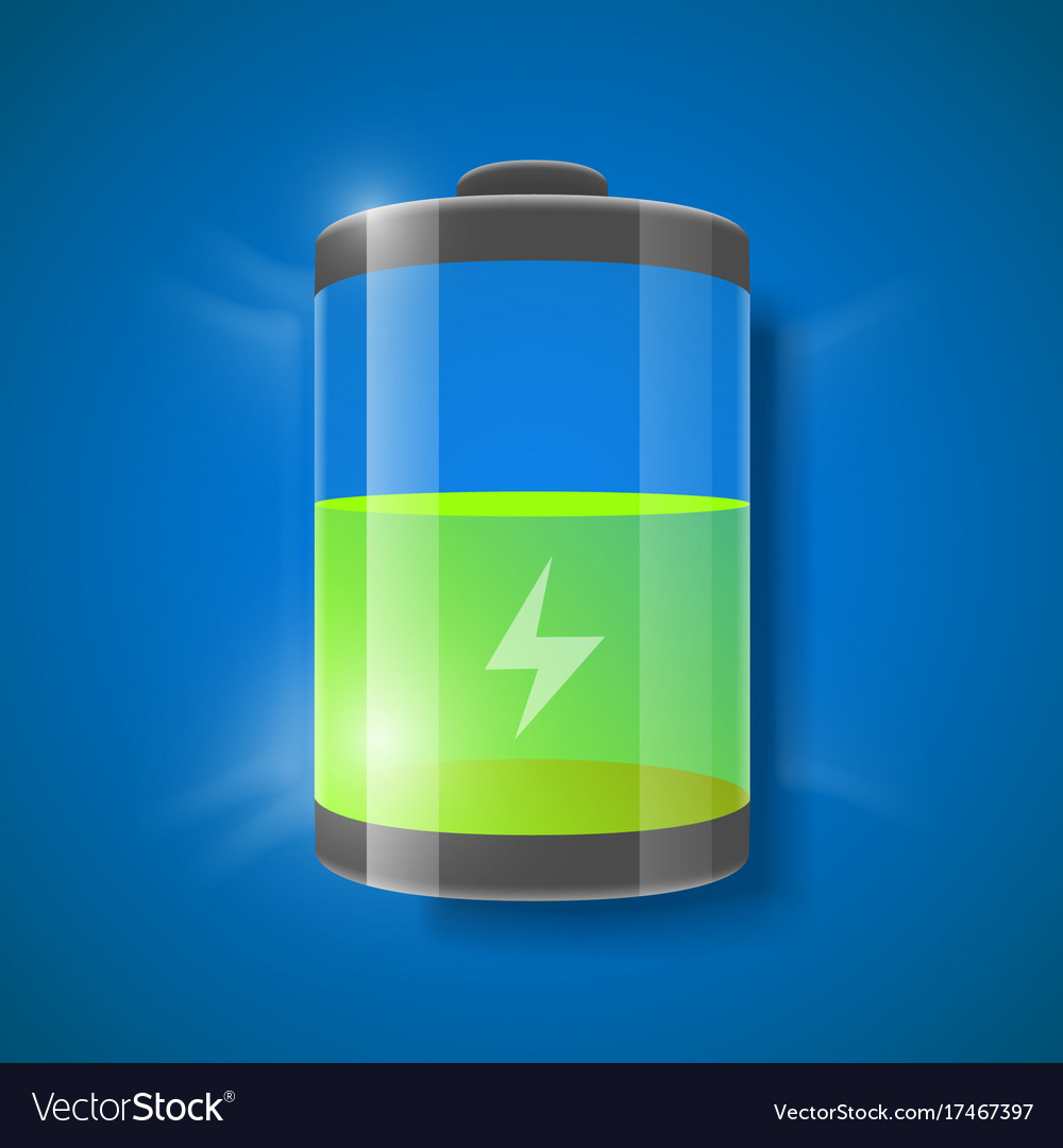 Glossy Battery Level Indicator