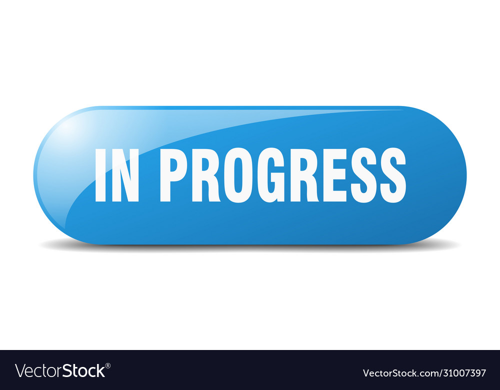 In progress button sign key push