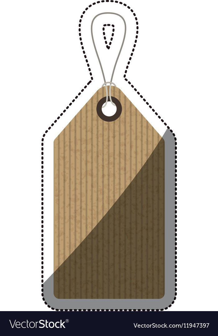 Isolated paper hang label design Royalty Free Vector Image