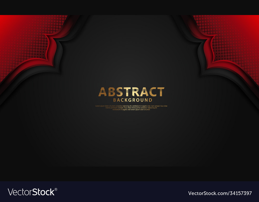 Luxury overlap layers background with lines vector image Luxury overlap layers background with lines