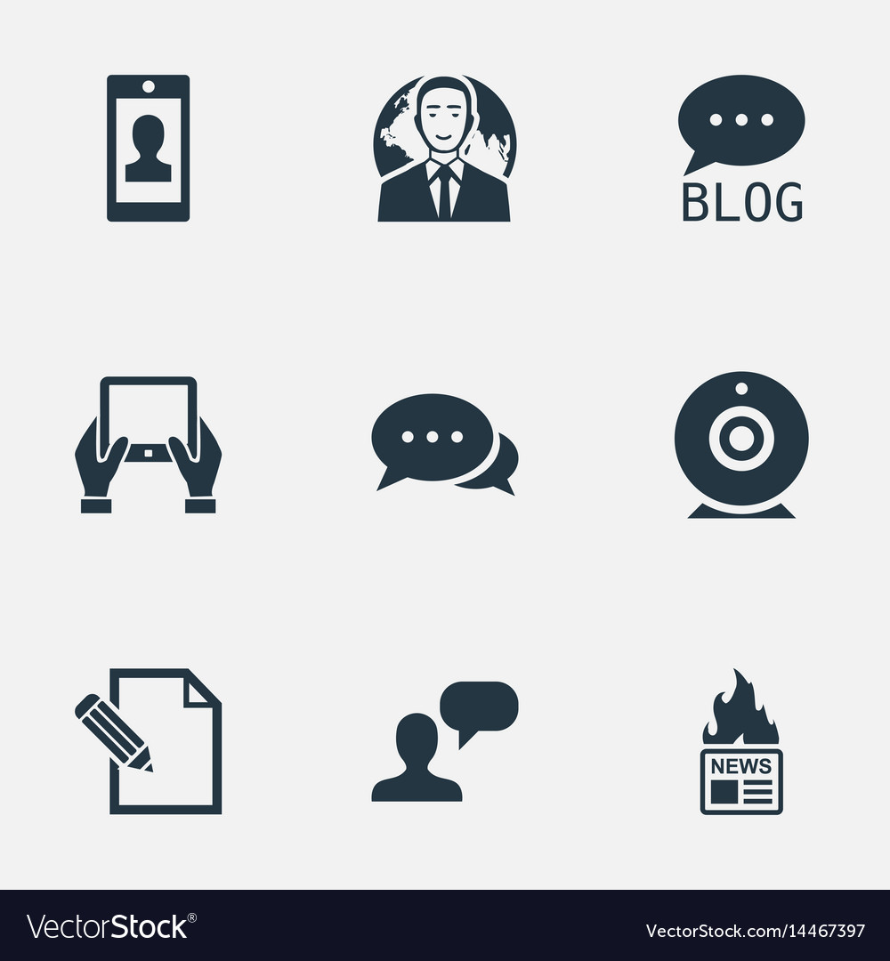 Set of simple user icons