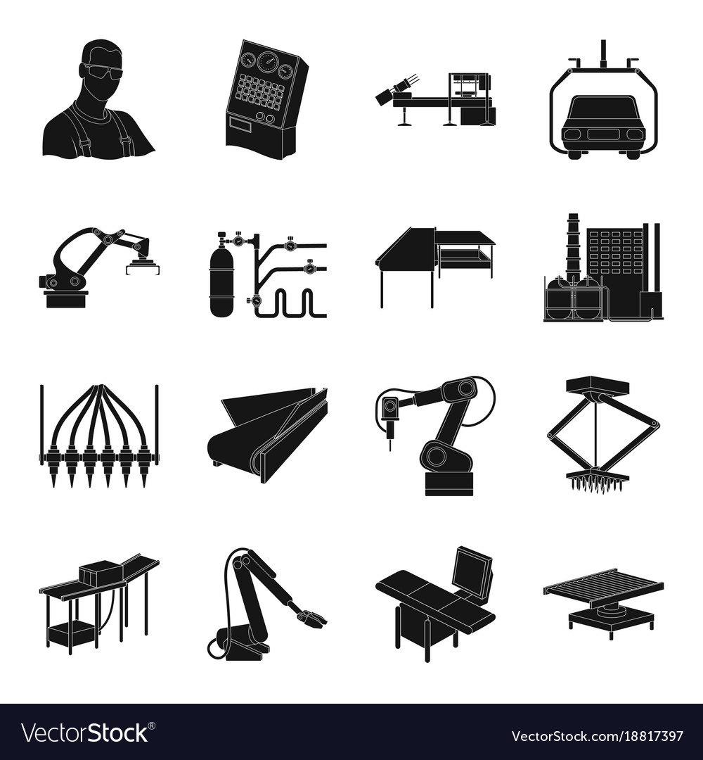 Technical progress and other web icon in black