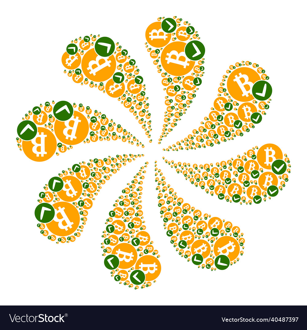 Valid bitcoin icon curl burst