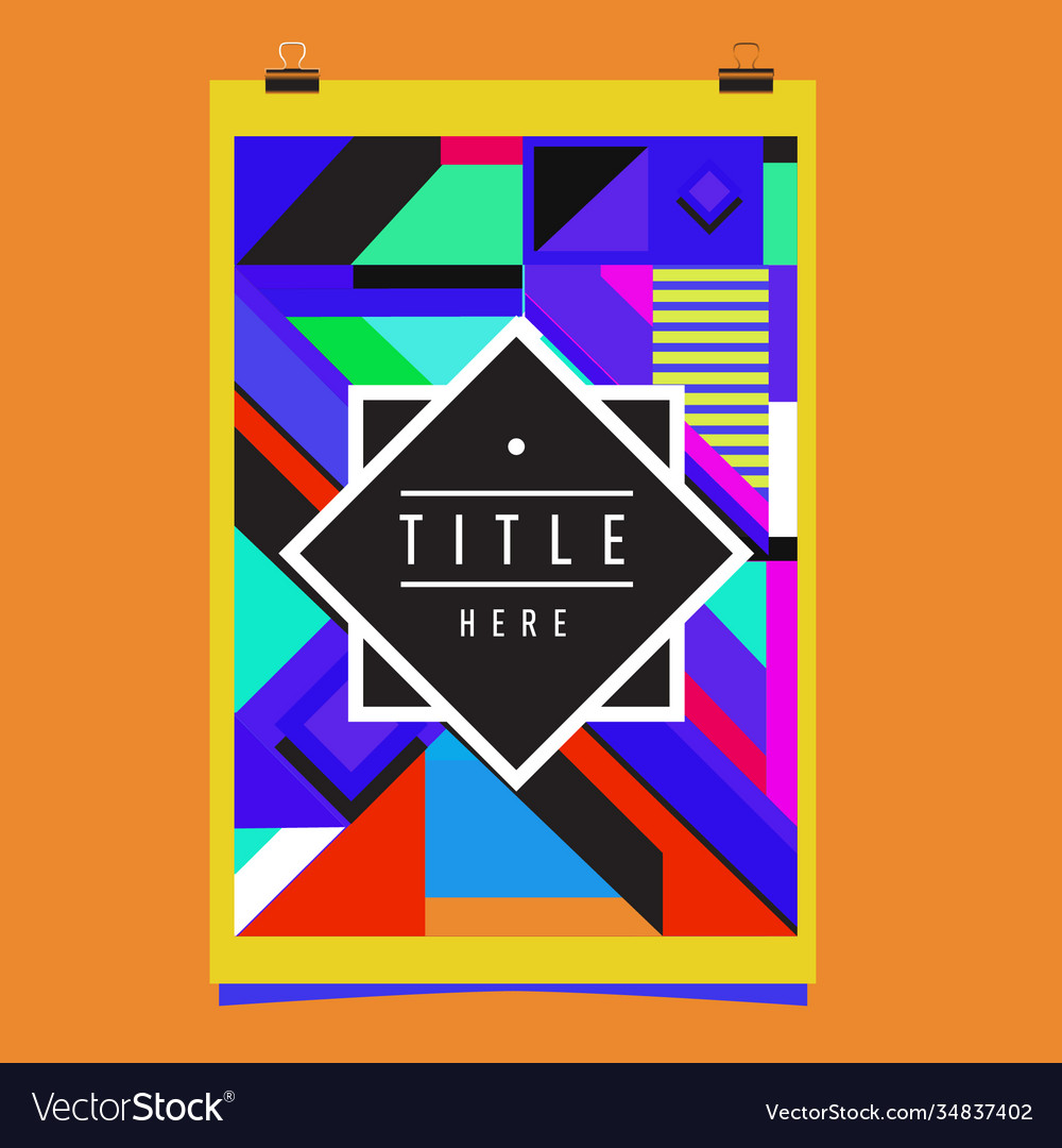 Abstract colorful geometric pattern background Vector Image Abstract colorful geometric pattern background