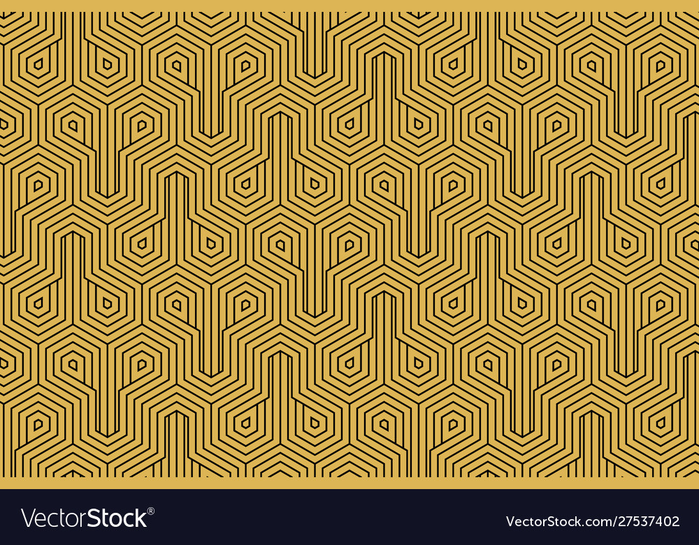 Abstract hexagonal geometric lines pattern vector image Abstract hexagonal geometric lines pattern