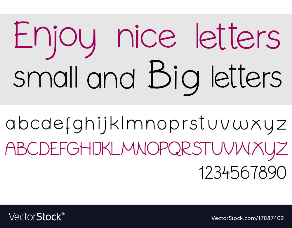 Alphabet letters set Royalty Free Vector Image