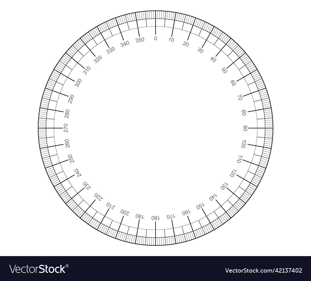 Circle Measurement Scale - Degrees