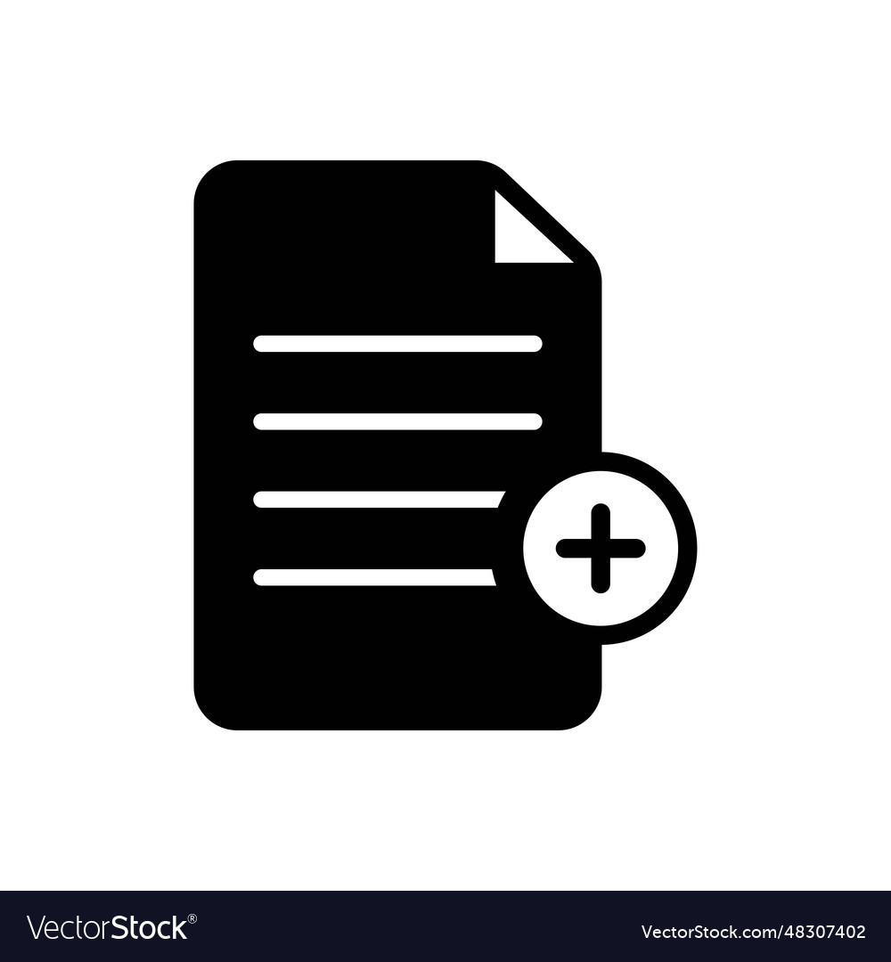 Document and files icon add file delete vector image Document and files icon add file delete