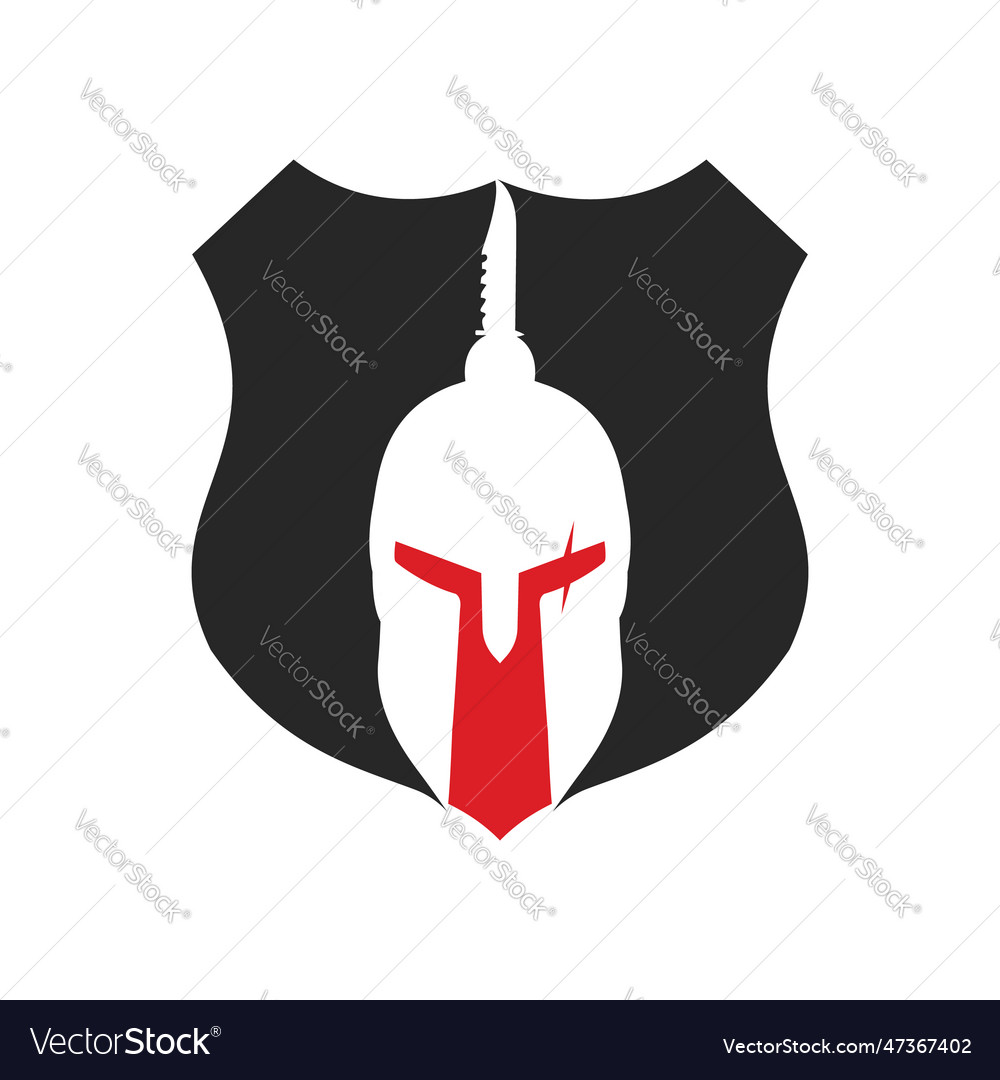 Greek warrior helmet antiques roman Royalty Free Vector