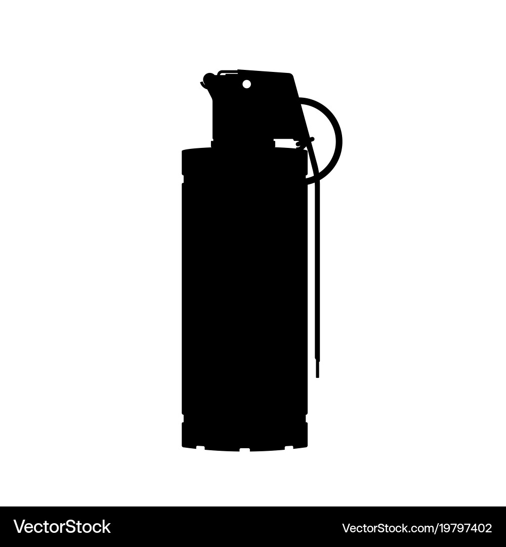 Hand flash grenade special forces Royalty Free Vector Image