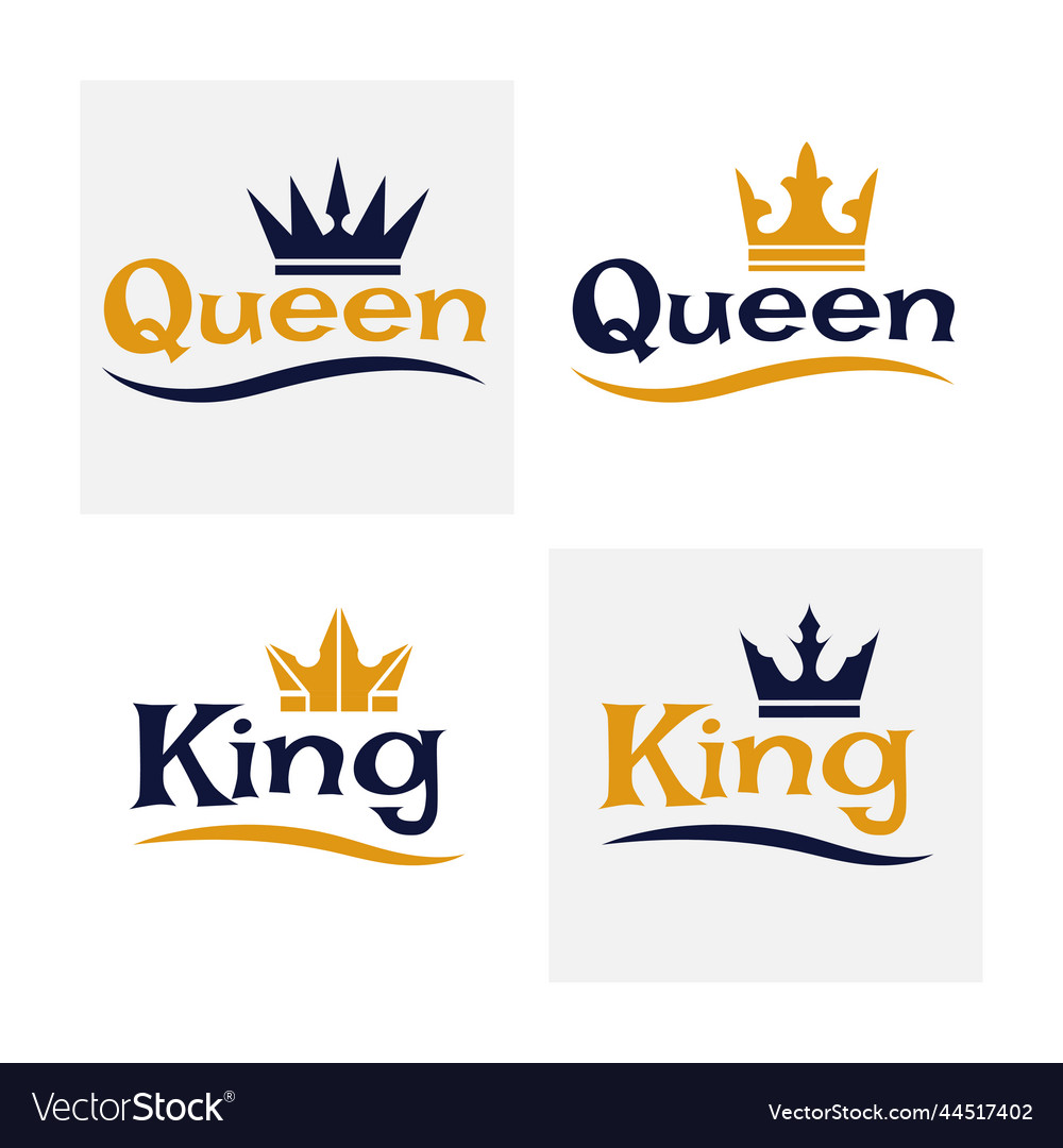 King and queen Royalty Free Vector Image - VectorStock