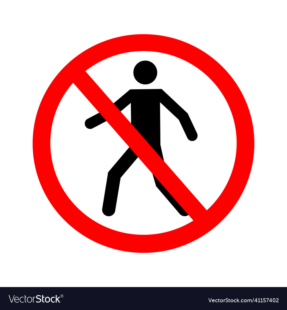 No entry symbol Royalty Free Vector Image - VectorStock