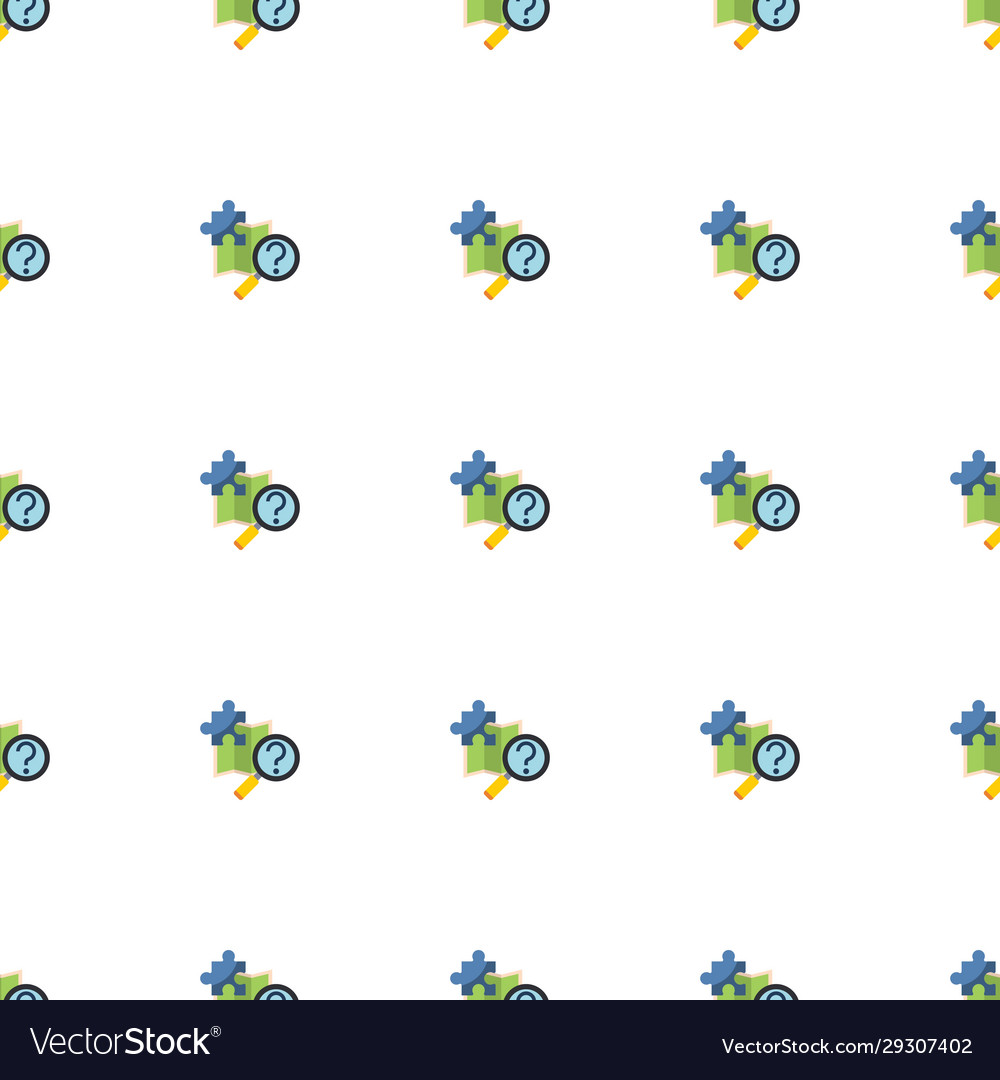 Quest icon pattern seamless isolated on white