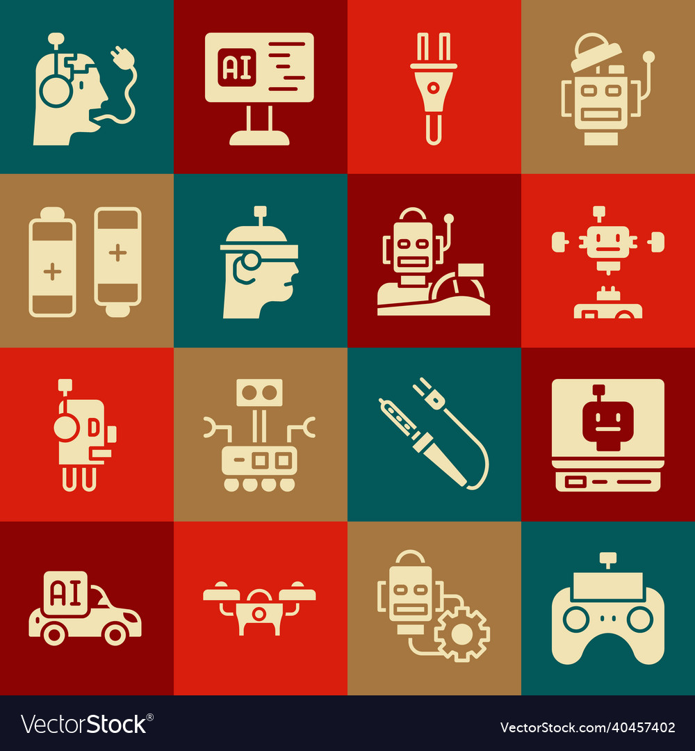 Set remote control robot disassembled