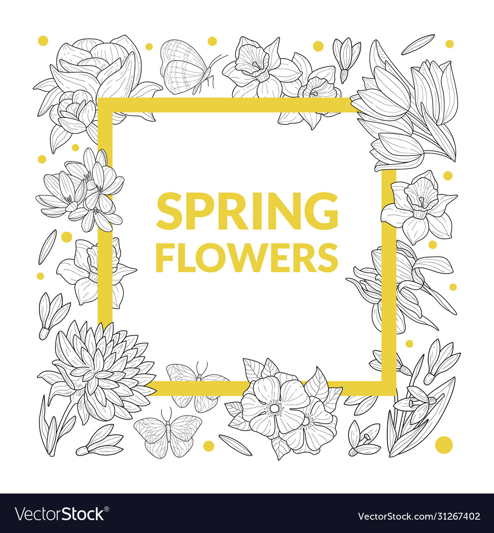 Spring Floral Banner - Wildflower Design