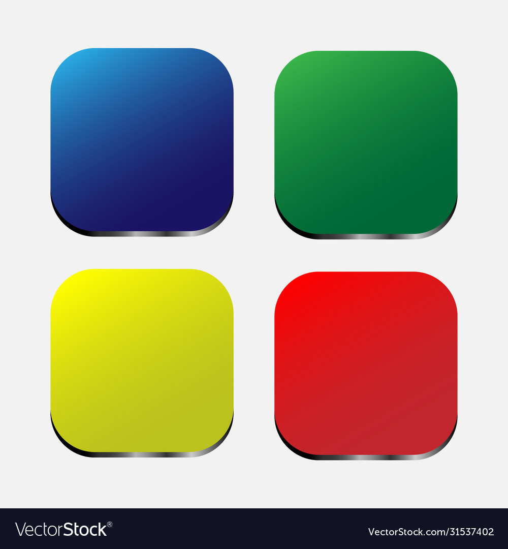Square gradient set with modern abstract vector image Square gradient set with modern abstract
