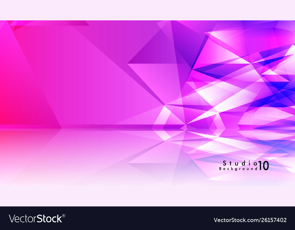 Studio background abstract triangles