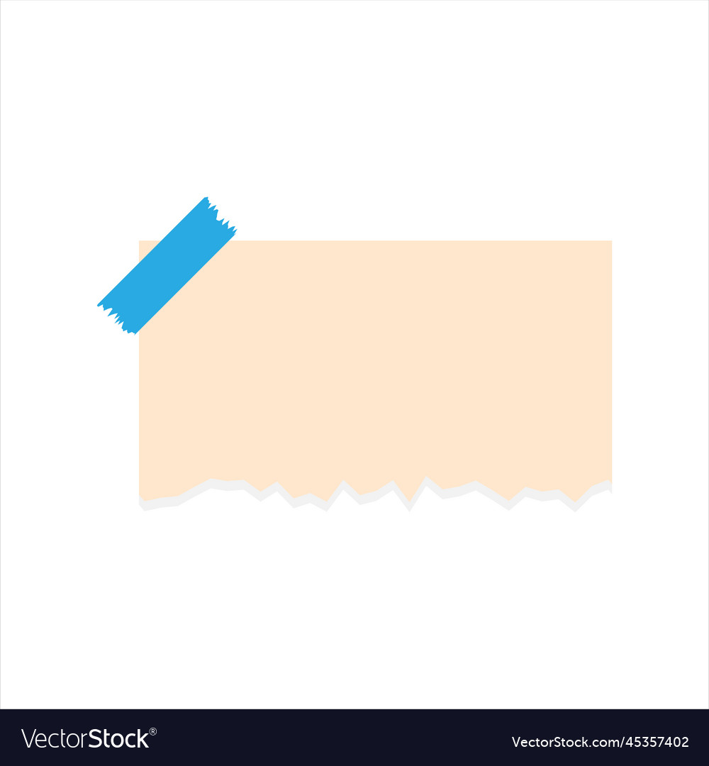 Torn paper element