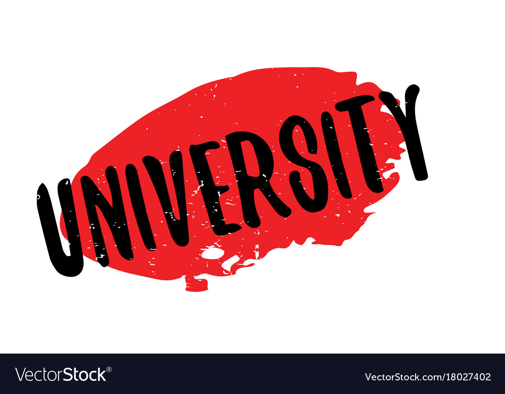 University rubber stamp Royalty Free Vector Image