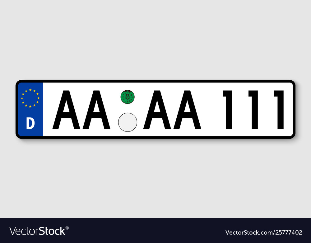 Vehicle registration plates