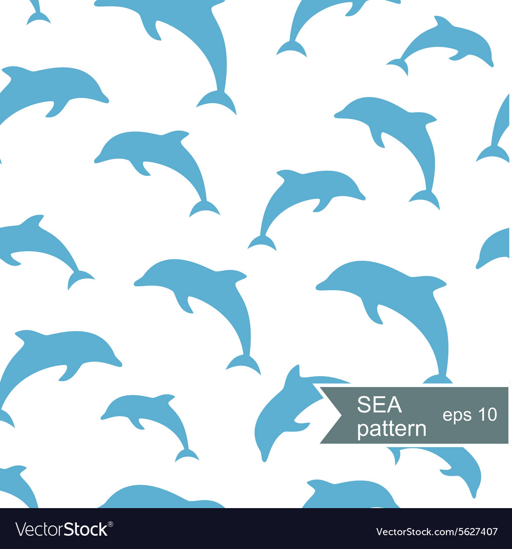 Abstract dolphin pattern