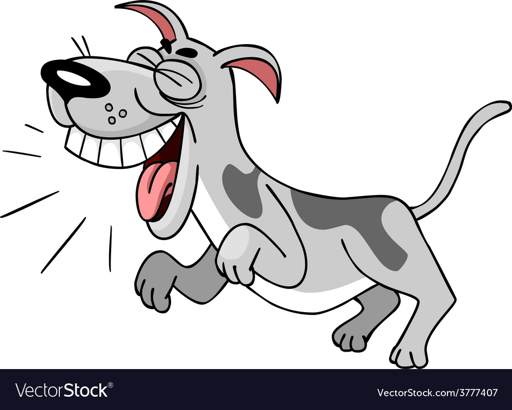 Angry Cartoon Dog Barking