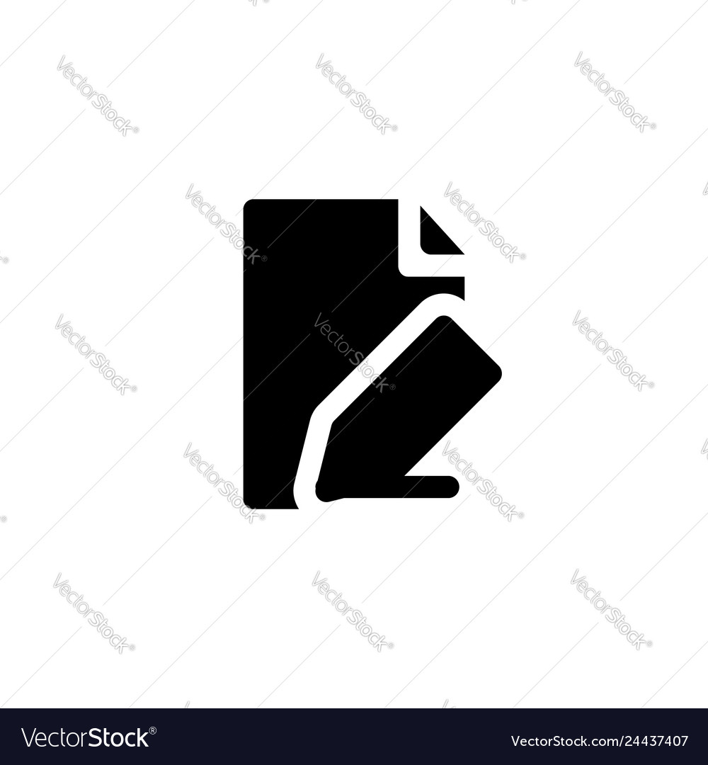 Document editor icon with line style