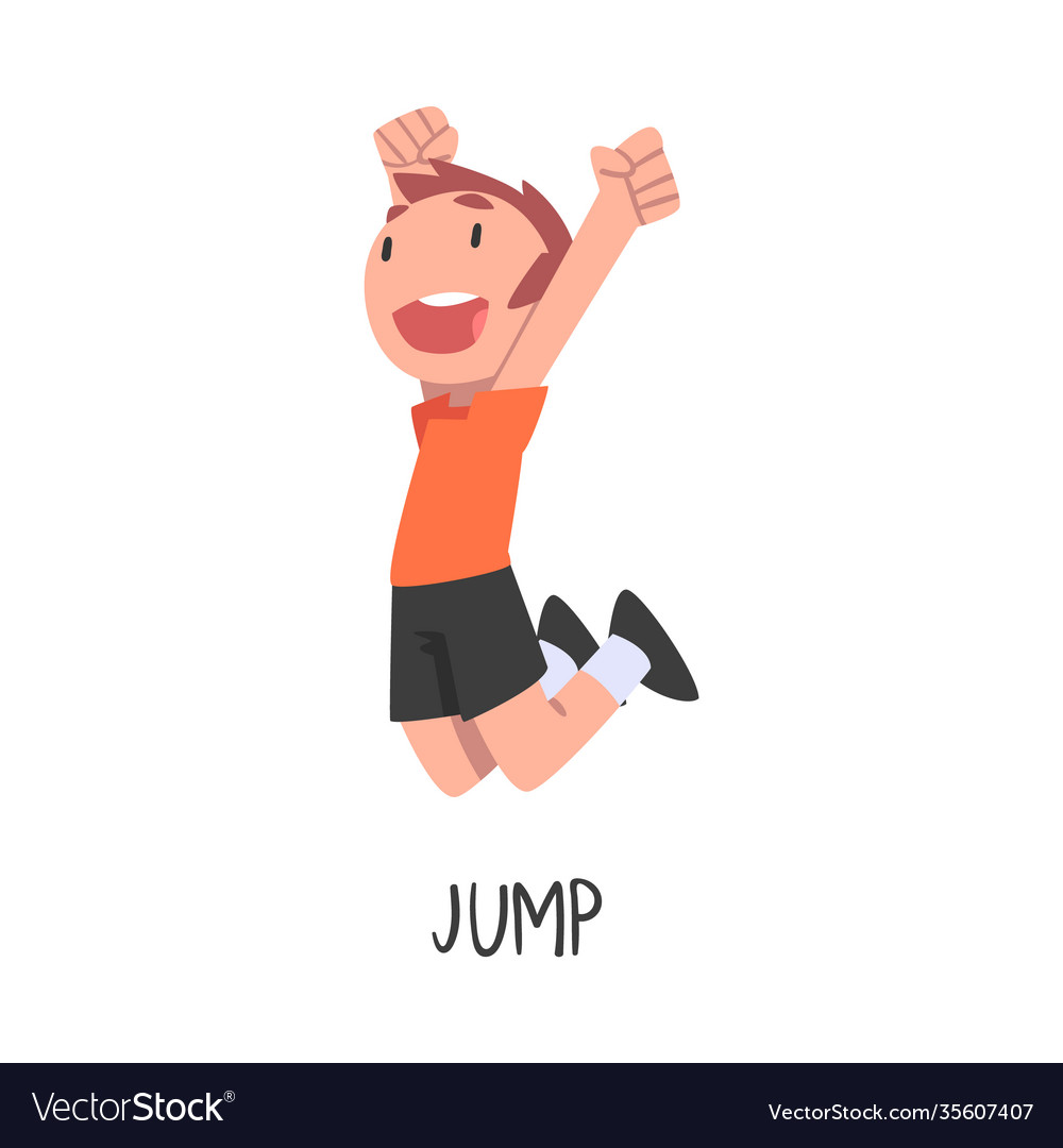 jump-word-verb-expressing-action-royalty-free-vector-image